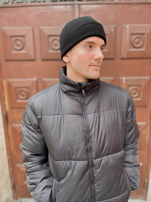 Gebreide muts - Zwart