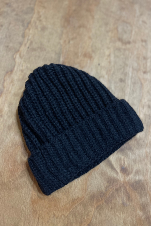 Ribbed Beanie - Black
