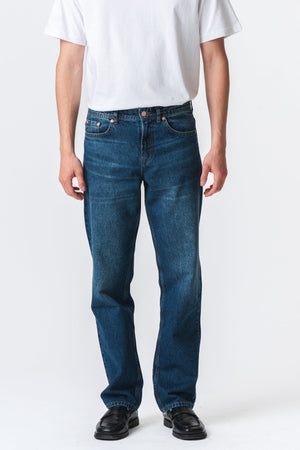 Relaxed Fit Jeans - Dark Blue Denim