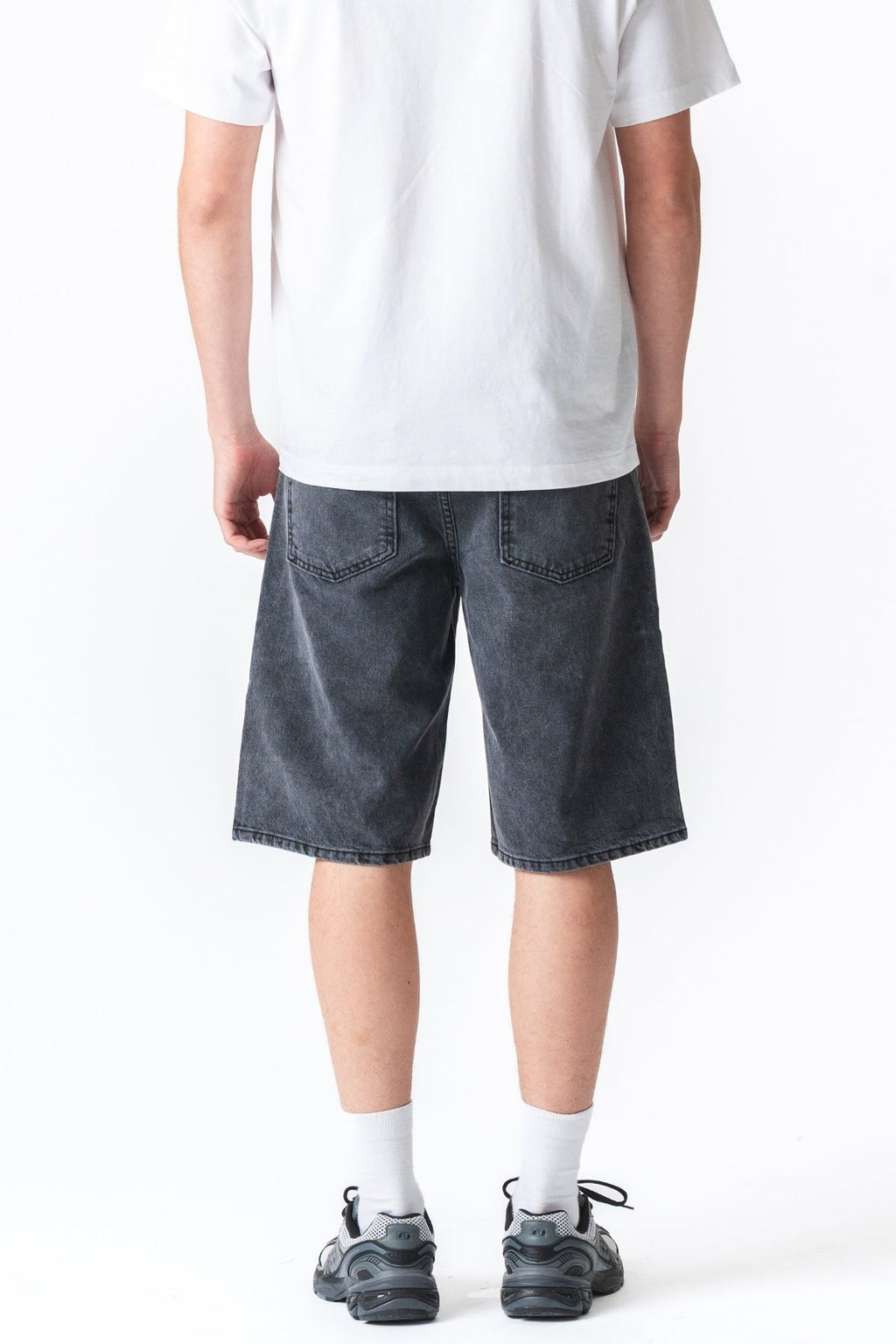 Denim Shorts Los - zwart