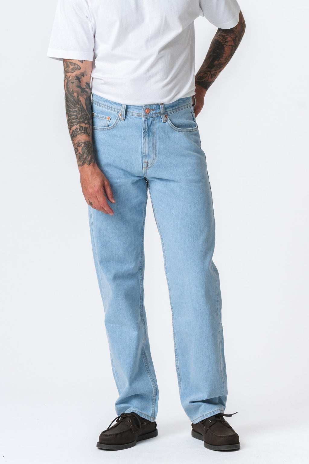 Noah Loose Fit Jeans - Light Blue Denim