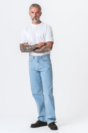 Noah Loose Fit Jeans - Light Blue Denim