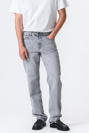 Relaxed Fit Jeans - Grey Denim