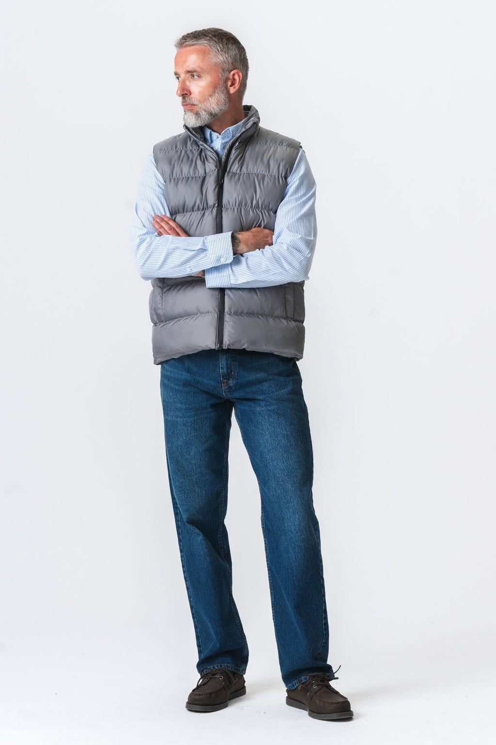 Puffer Vest - Grey