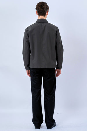 Kort jack met rits - grijs