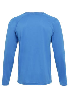 Training T-shirt met lange mouwen-Blauw