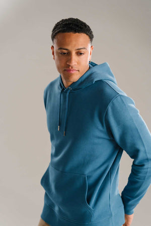 Sweatshirt Hoodie - Stoffig Blauw