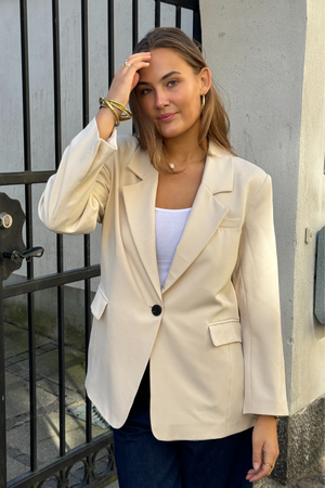 Oversized blazer - beige