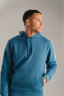 Sweatshirt Hoodie - Stoffig Blauw