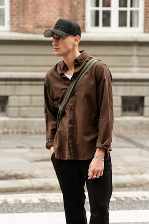 Linen Shirt - Coffee