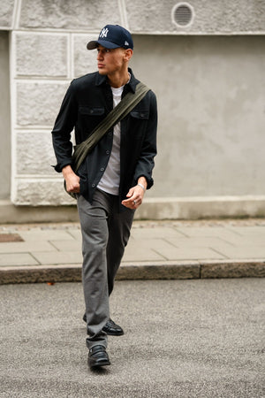 Performance Regular Overshirt - Black