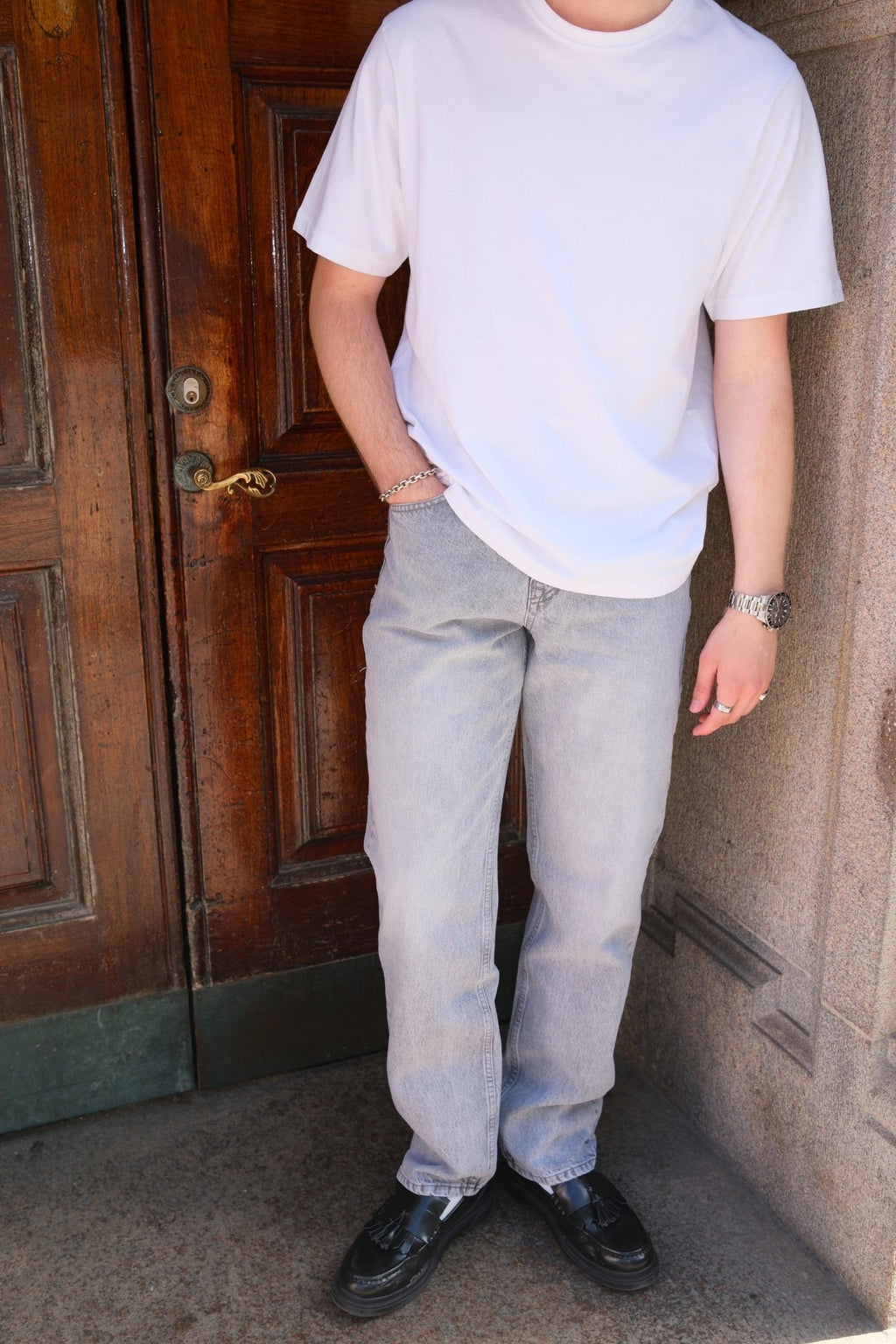 Noah Loose Fit Jeans - Gray Denim