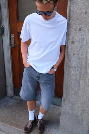 Denim Shorts Loose - Grey