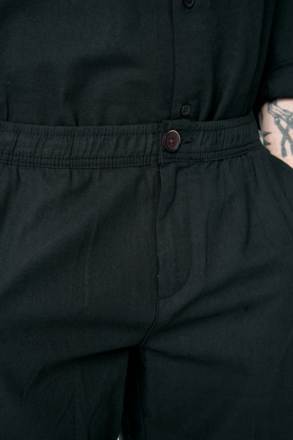 Linen Pants - Black