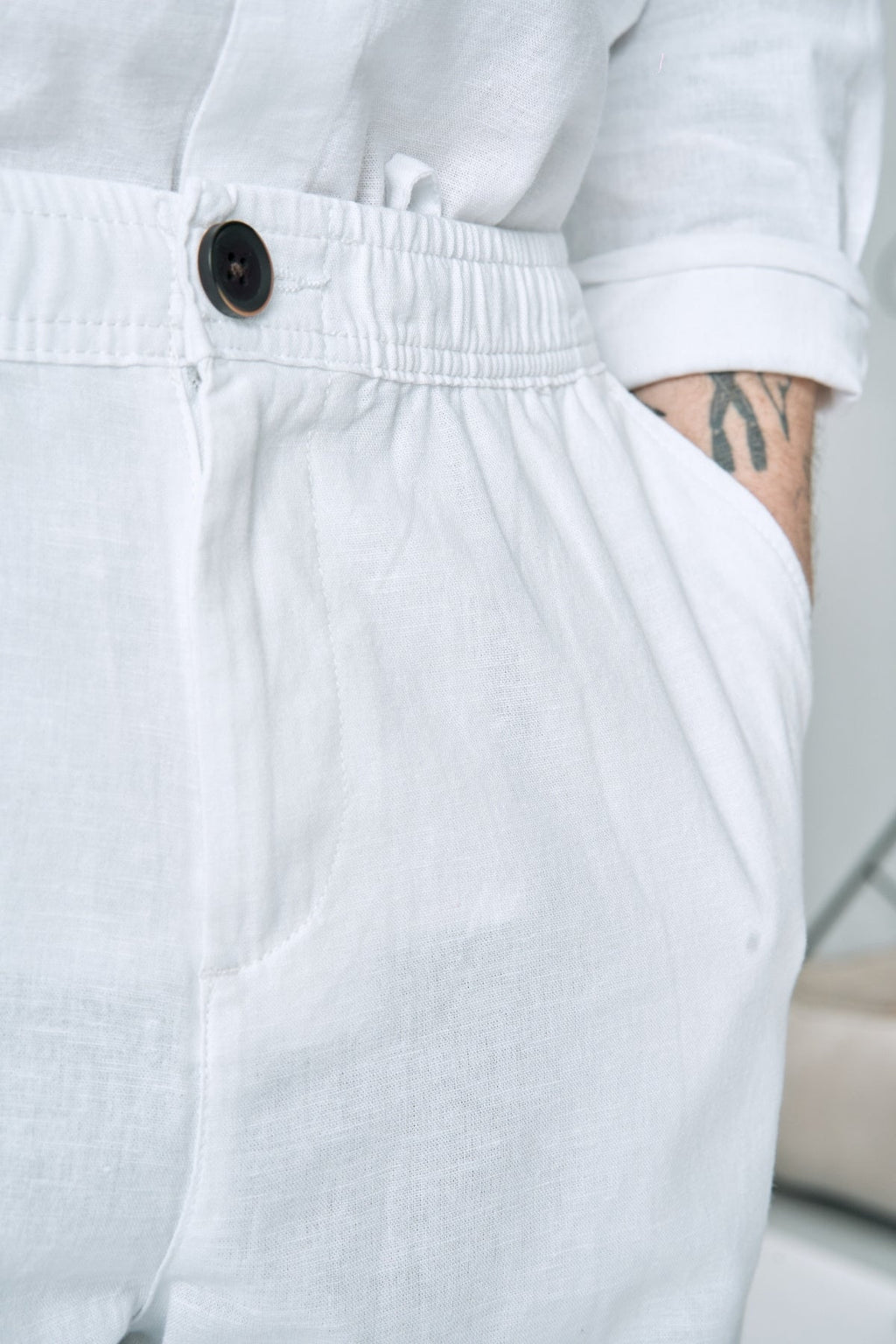 Linen Pants - White