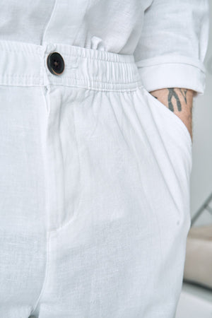 Linen Pants - White