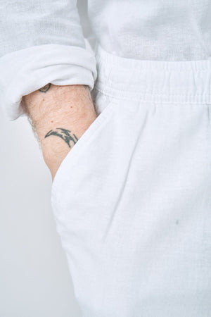 Linen Pants - White