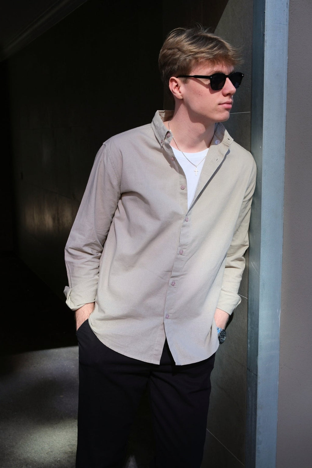 Linen Shirt - Sand