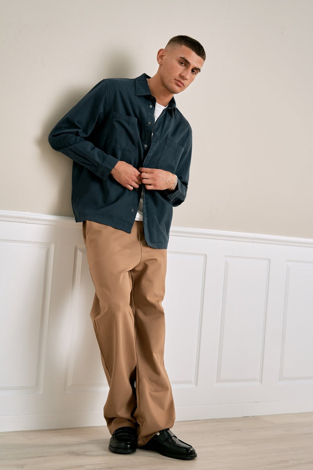 Suit Pants Loose - Khaki