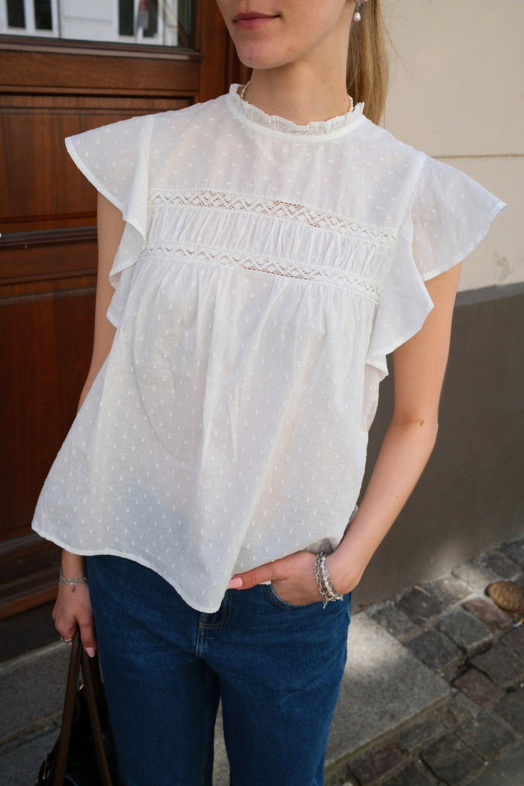 Trine Lace Top - Sneeuwwit