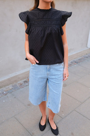 Kath Long Denim Shorts - Light Blue Denim