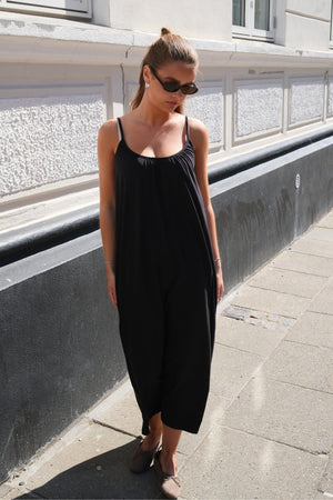 Luna singlet enkeljurk - zwart