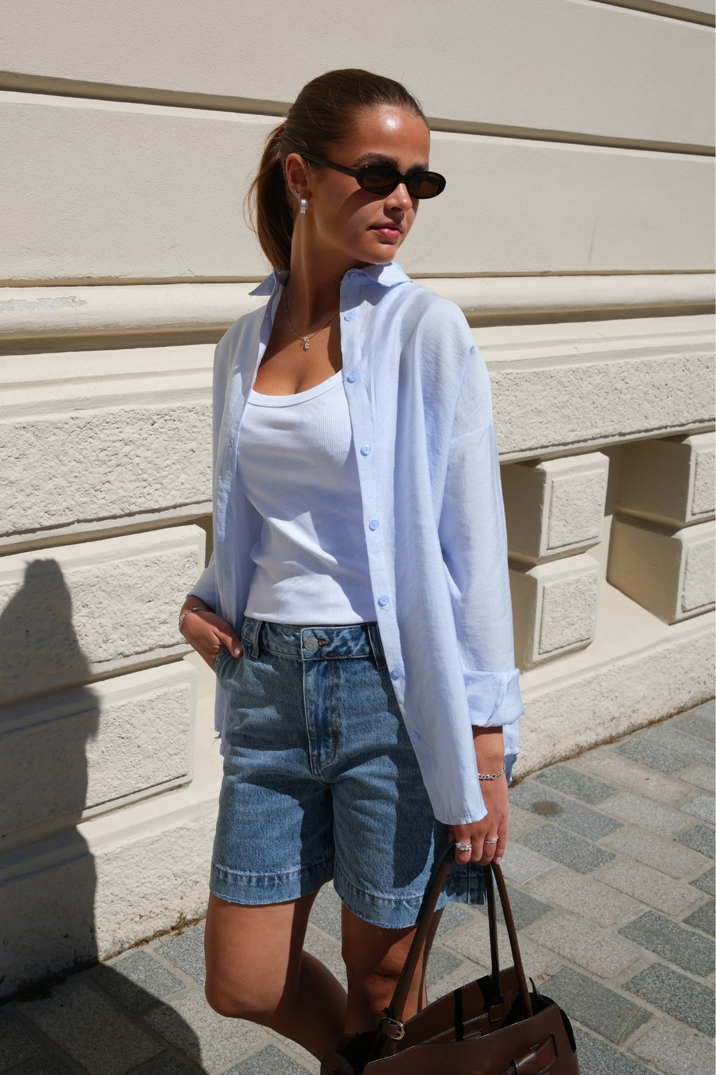 MIA -shirt - Sky blauw