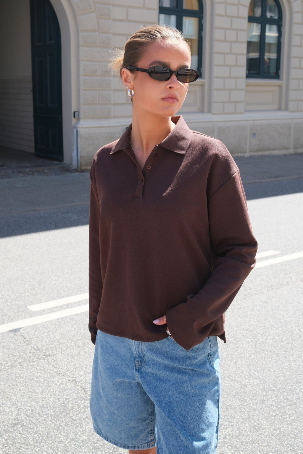 Millie Polo - Seal Brown