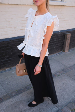 Linn Smock Ancle Rok - Zwart