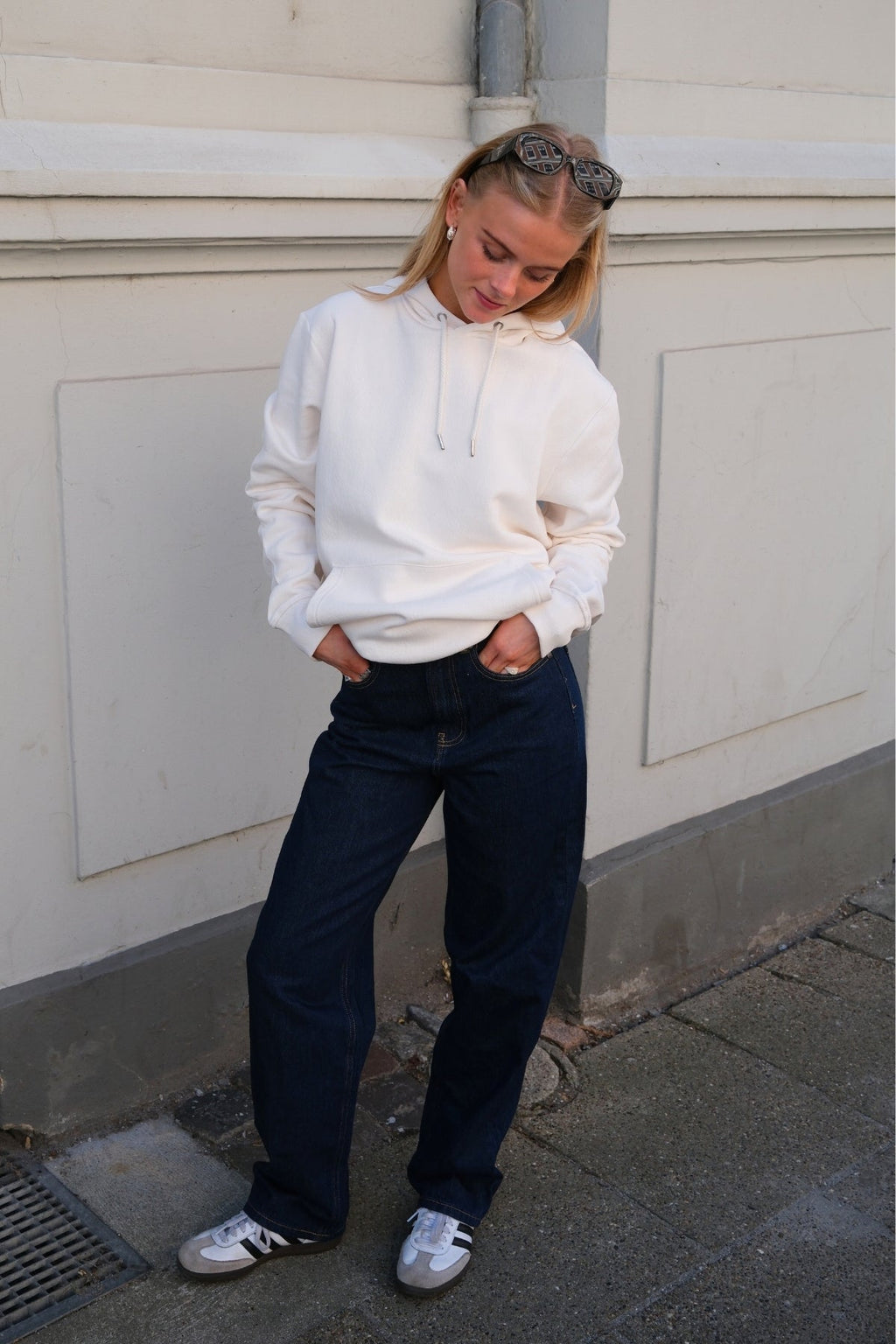 Sweatshirt hoodie - beige