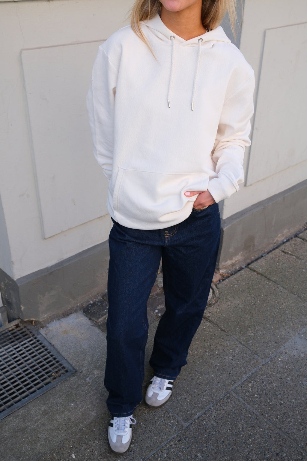 Sweatshirt hoodie - beige