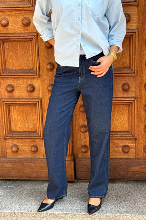 The Original Performance Wide Jeans - Dark Blue Denim