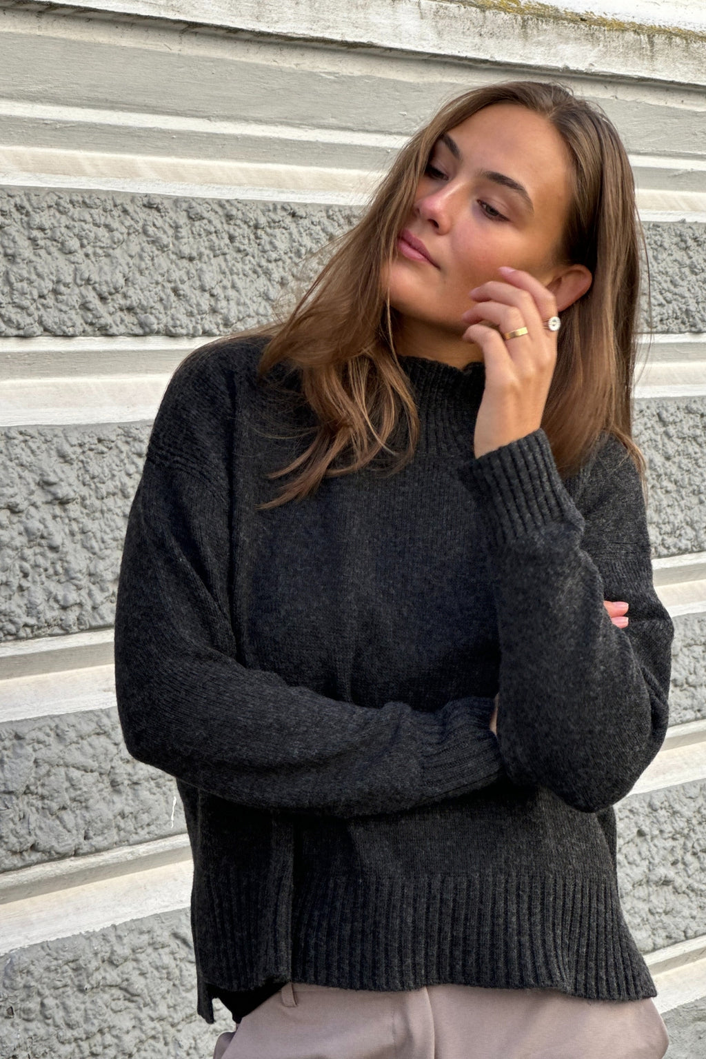 Oversized gebreide Turtleneck -trui - pakketdeal (2 pcs.)