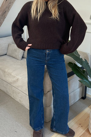 Miley Wide Jeans - Mid Blue