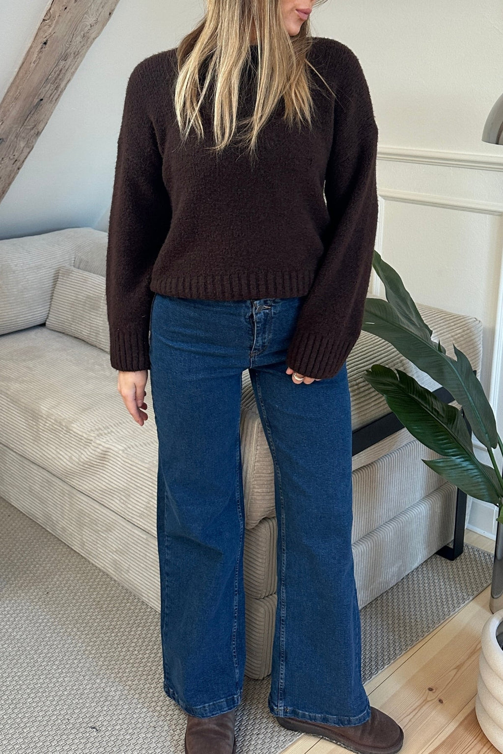 Miley Wide Jeans - Mid Blue