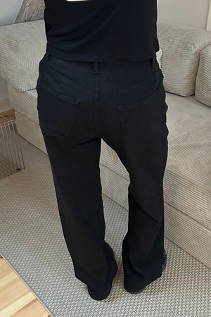 Erica losse jeans - zwart