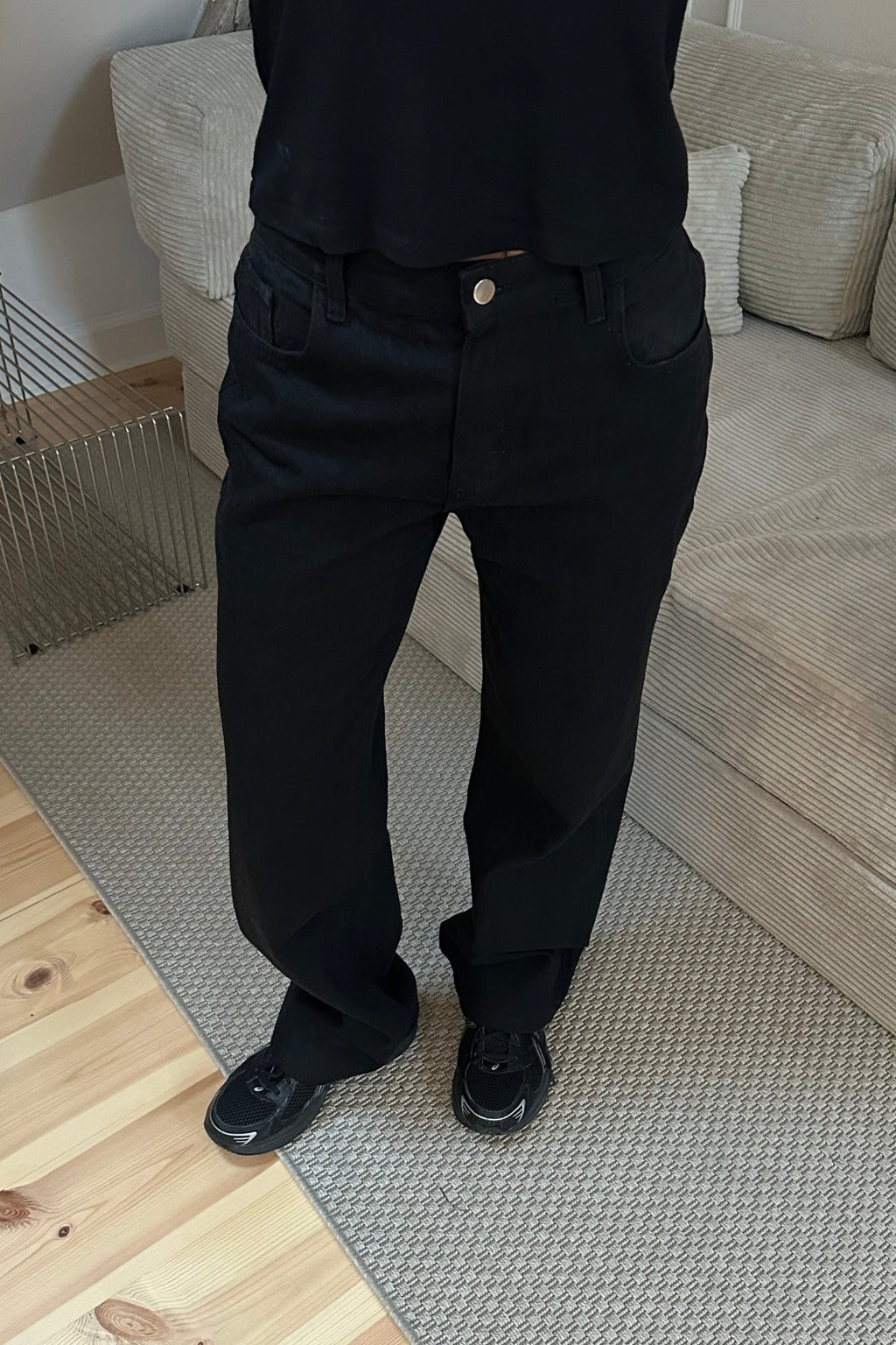 Erica losse jeans - zwart