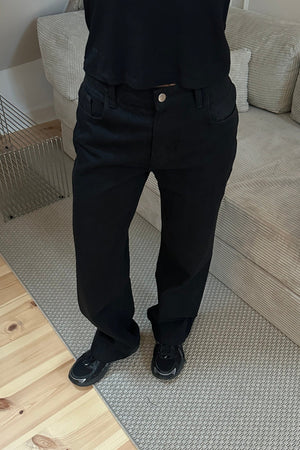 Erica losse jeans - zwart