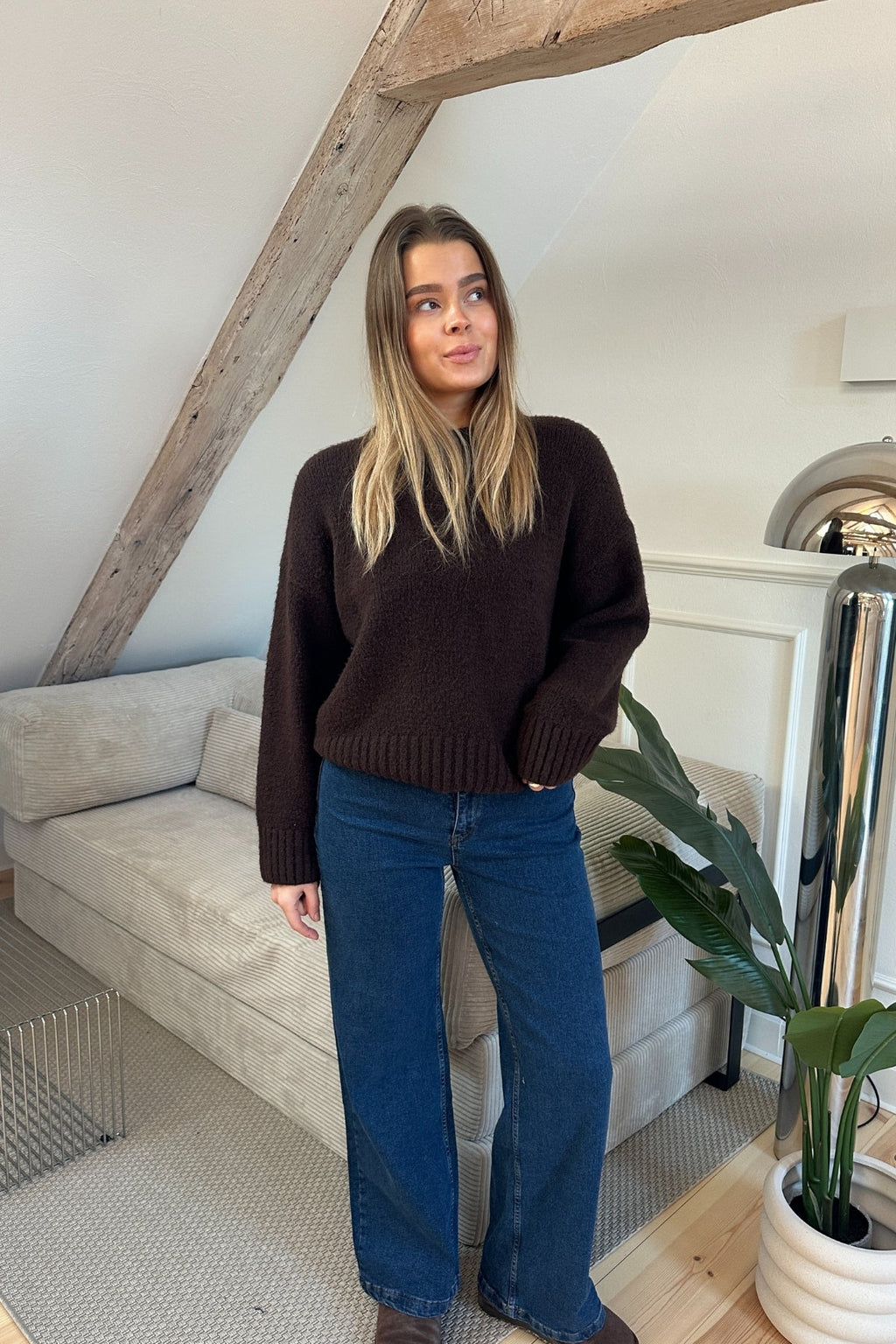 Miley Wide Jeans - Mid Blue