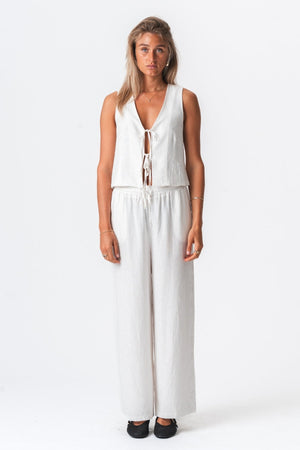 Linen Pants - White