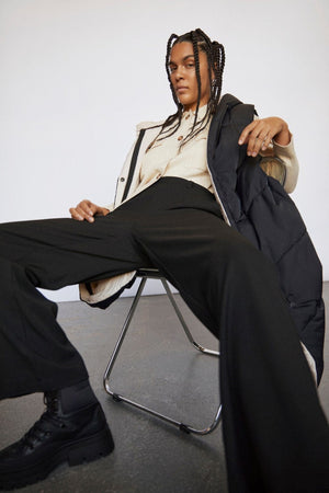 Lisa wijd Pants - Zwart