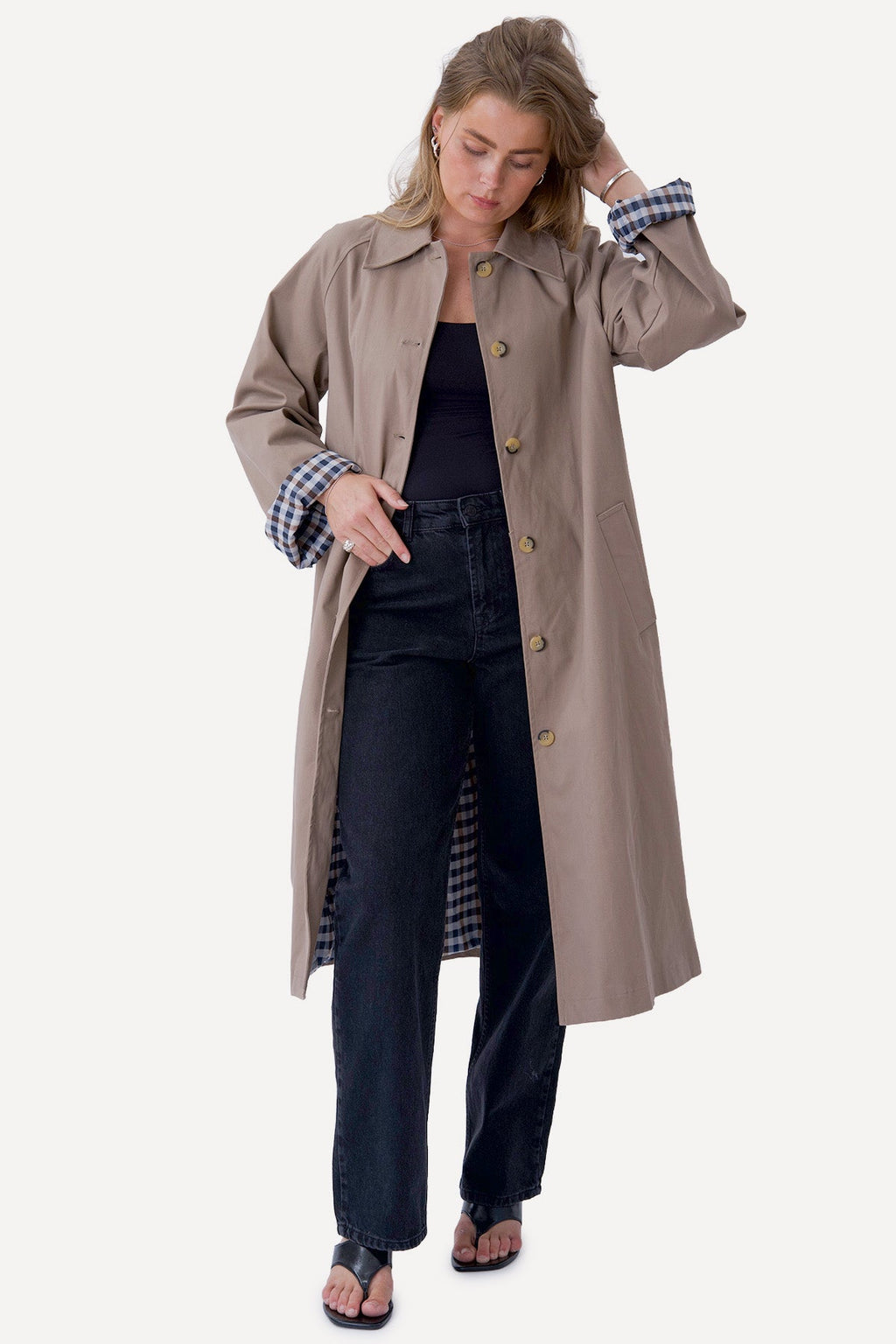 Livia-trenchcoat - Beige