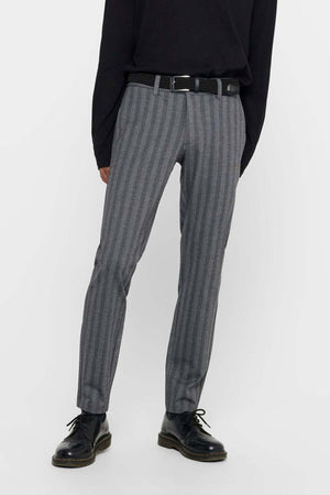 Markering Pants Stripy - lichtgrijs