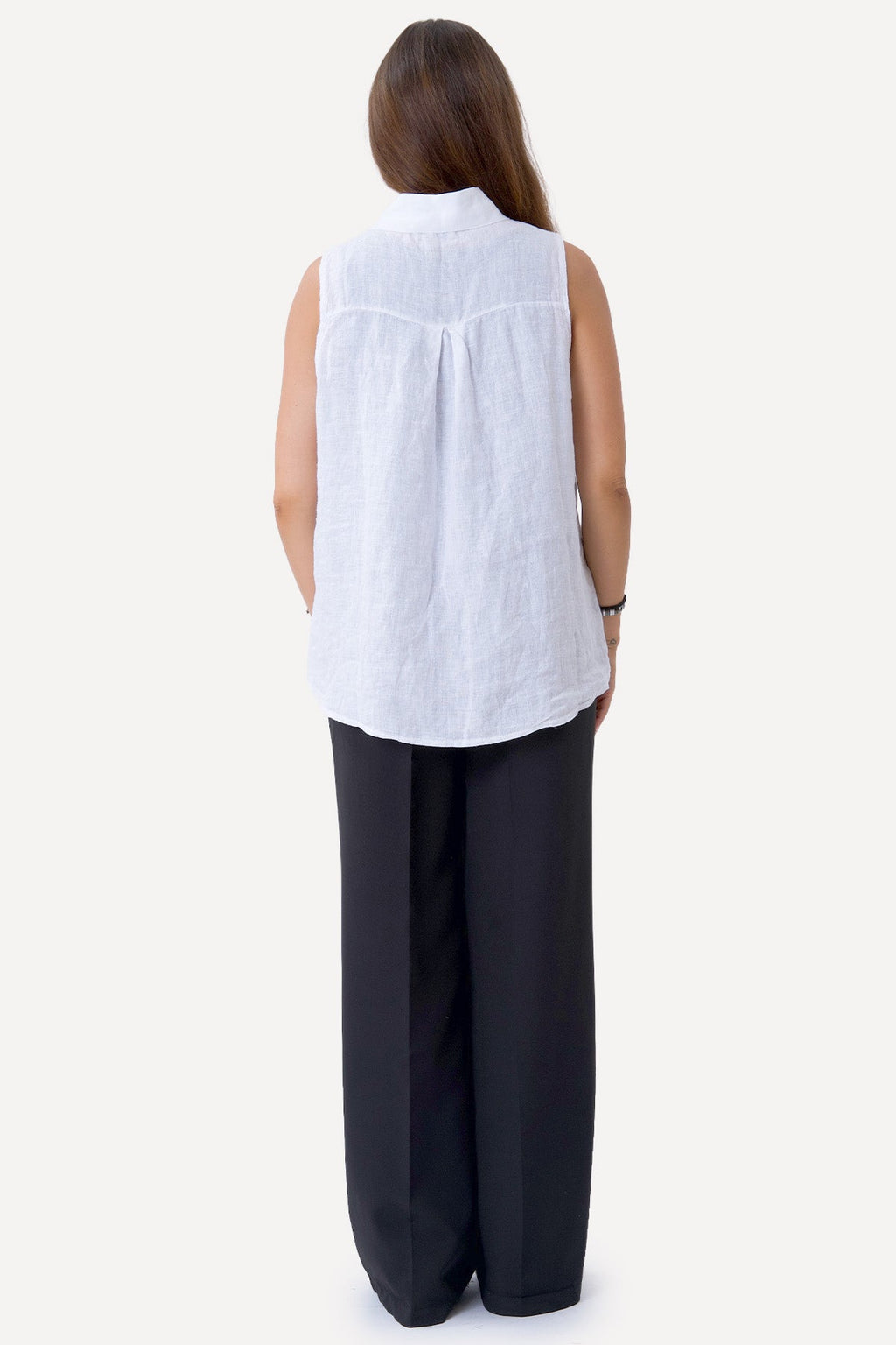 Mio linnen top - wit