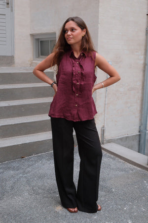 Mio linnen top - rood