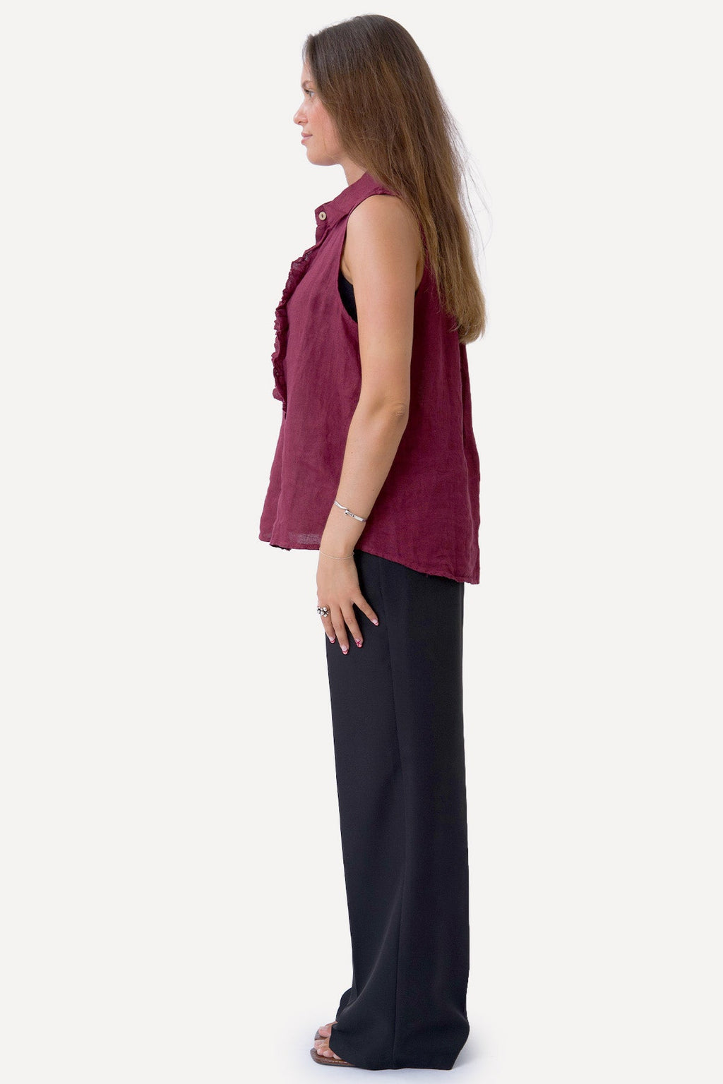 Mio linnen top - rood