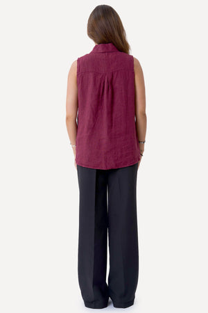 Mio linnen top - rood