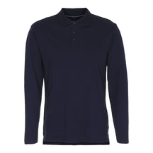 Muscle Polo shirt met lange mouwen - marine