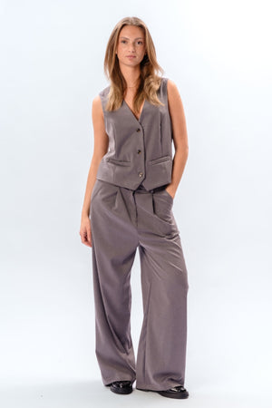 Nadia vest and pants (Dark Grey) - Package deal