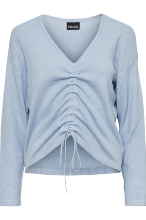 Nandi V -Neck Knit - Kentucky Blue